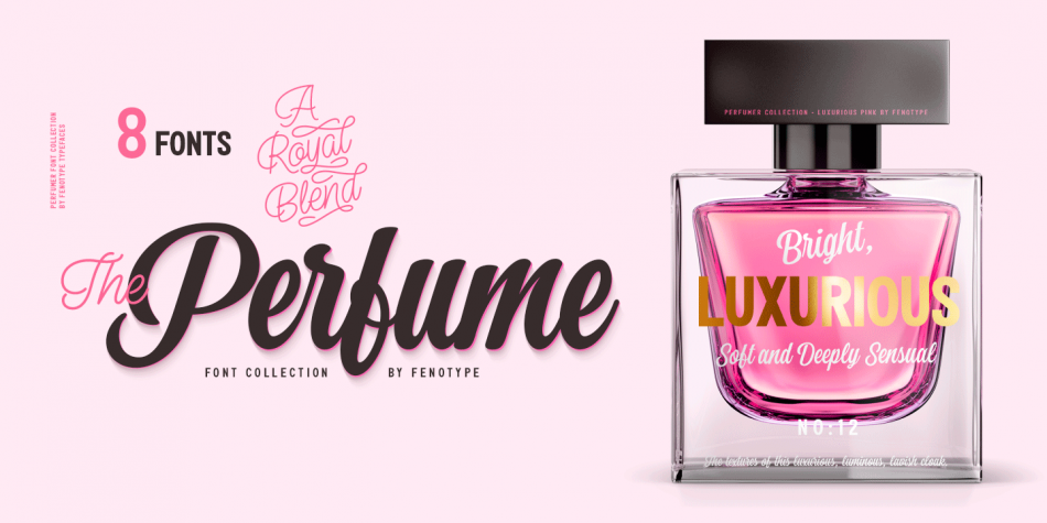 Пример шрифта Perfume